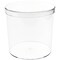 Pioneer Plastics 190C Clear Round Plastic Container, 5.125" W x 5.125" H